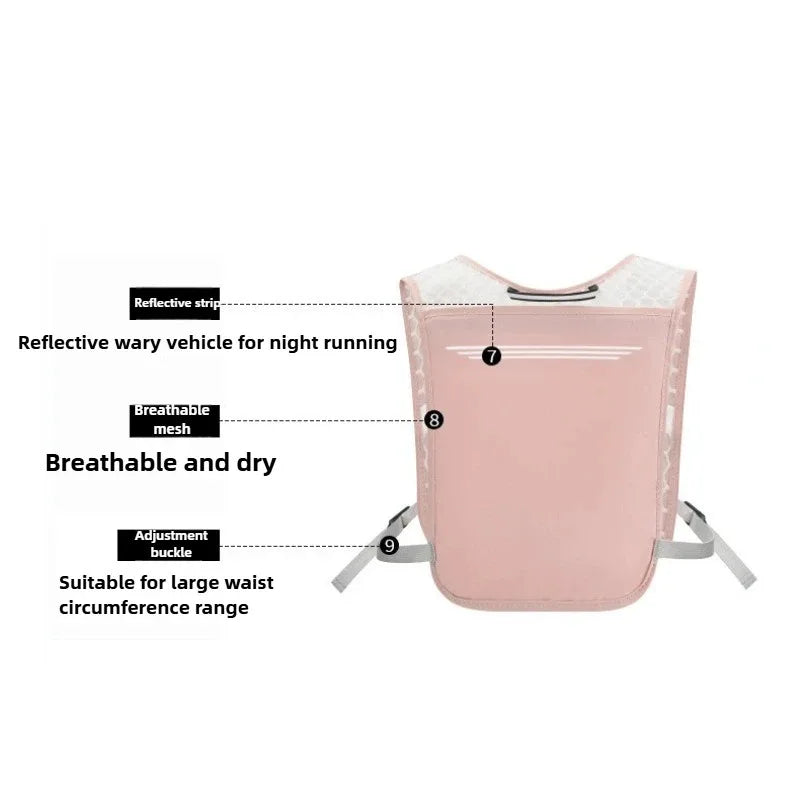 Ultralight Breathable Hydration Vest Reflective Safety Running Vest for Men Women Adjustable Cycling Hiking Marathon Backpack Vue