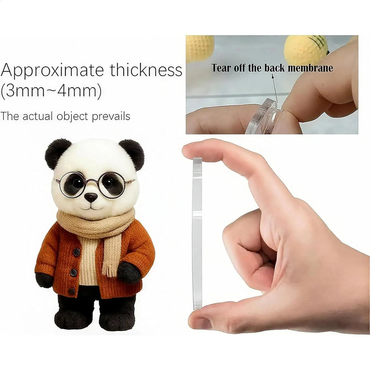 Panda Christmas Countdown Calendar - 24 Days Flat Panda Ornament Advent Calendar for Wall, Desk, Tree, Gift for Kids, Teens Vue
