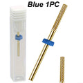 1/2PCS Silver Gold Professional Carbide Nail Drill Bits Cuticle Drill Bits Electric Cuticle Remover For Nail Cleaning Manicure Vue Golden 01