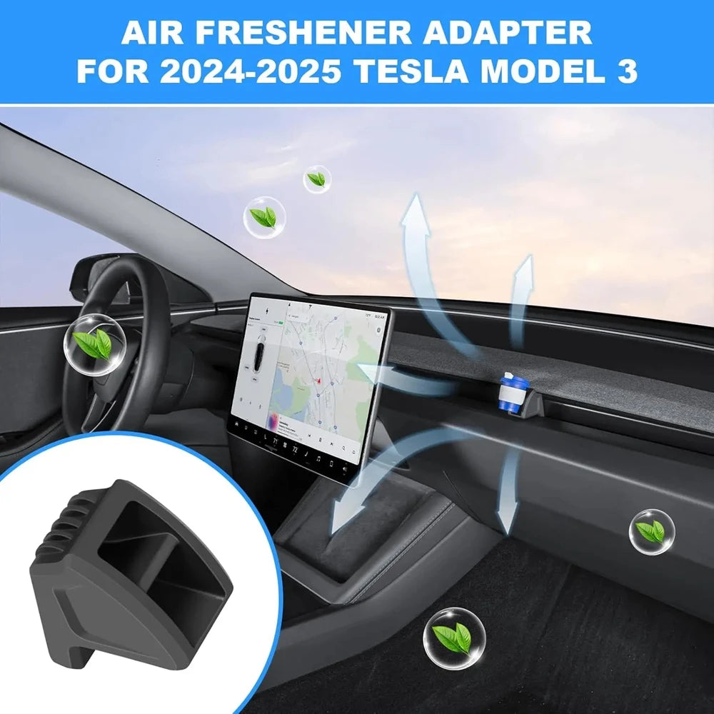 For Tesla MODEL 3 Highland Y Launch 2025 Air Freshener Adapter Air Outlet Aromatherapy Clip Silicone Car Air Vent Fragrance Clip Vue