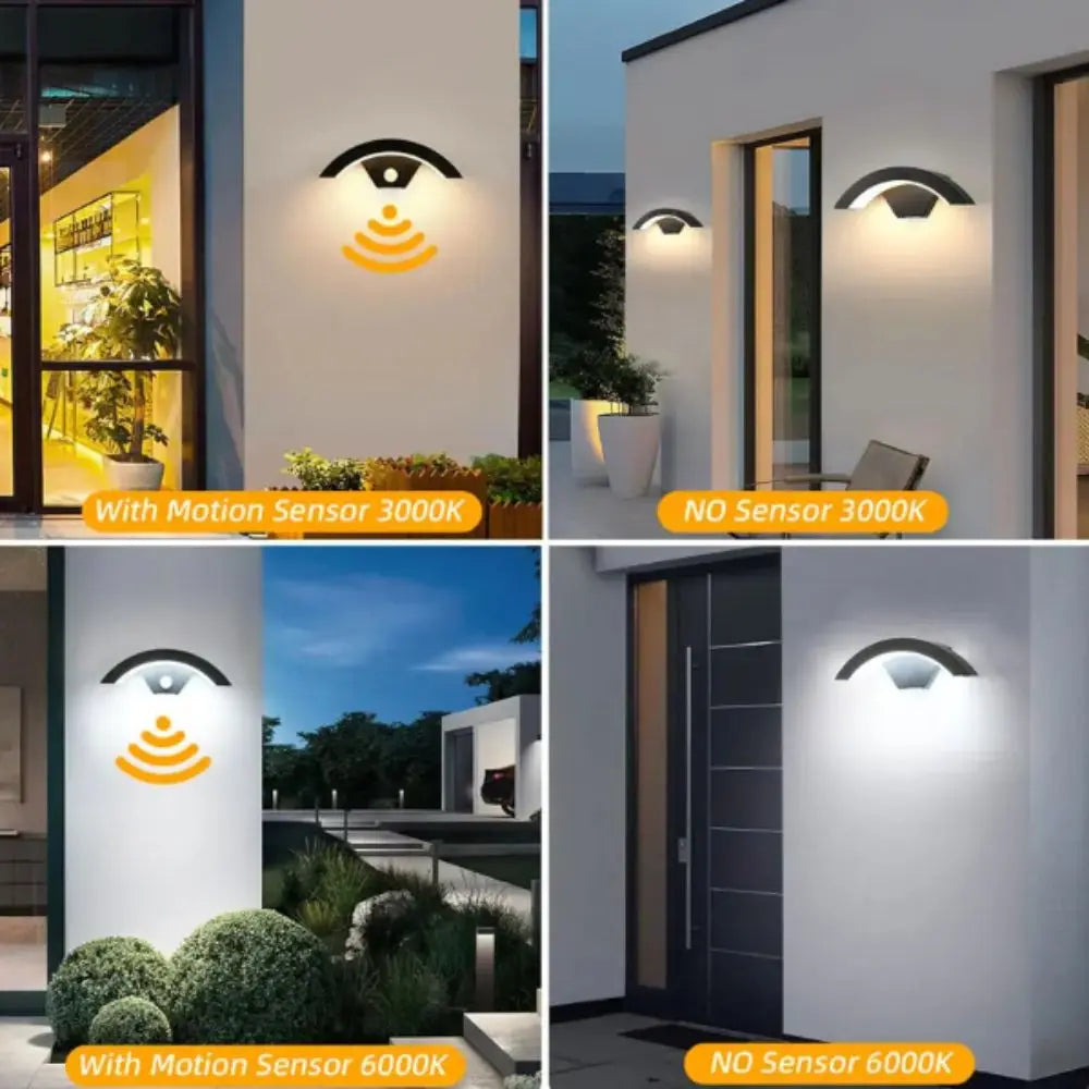 Modern Design LED Wall Lamp Motion Sensor Induction Waterproof Wall Light Waterproof LED PIR Motion Sensor Lamp Corridor Vue
