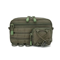 Tactical First Aid Kit Waist Bag Nylon Webbing Utility Pouch Outdoor Medical Tool Organizer EDC Miscellaneous Storage Belt Pack Vue Army Green