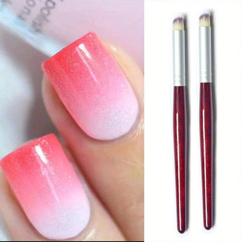1/3/5pcs Gradient Smudge Nail Brush Art Brushes for Manicure Uv Gel Polish Draw Paint Wooden Pen Nail Art Tools Accesoires Set Vue