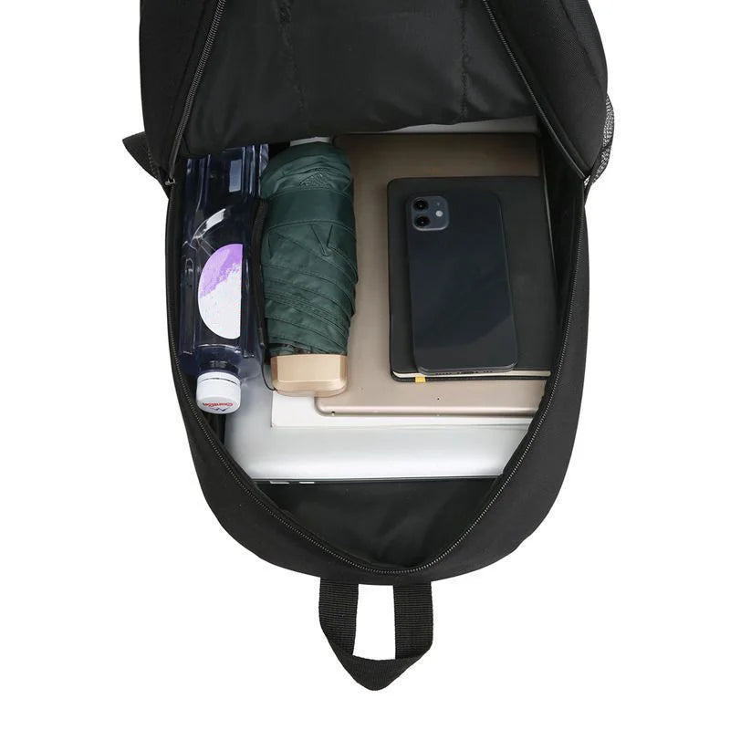 Leisure Schoolbag Women's Canvas Simple Dual-shoulder Bag Men's