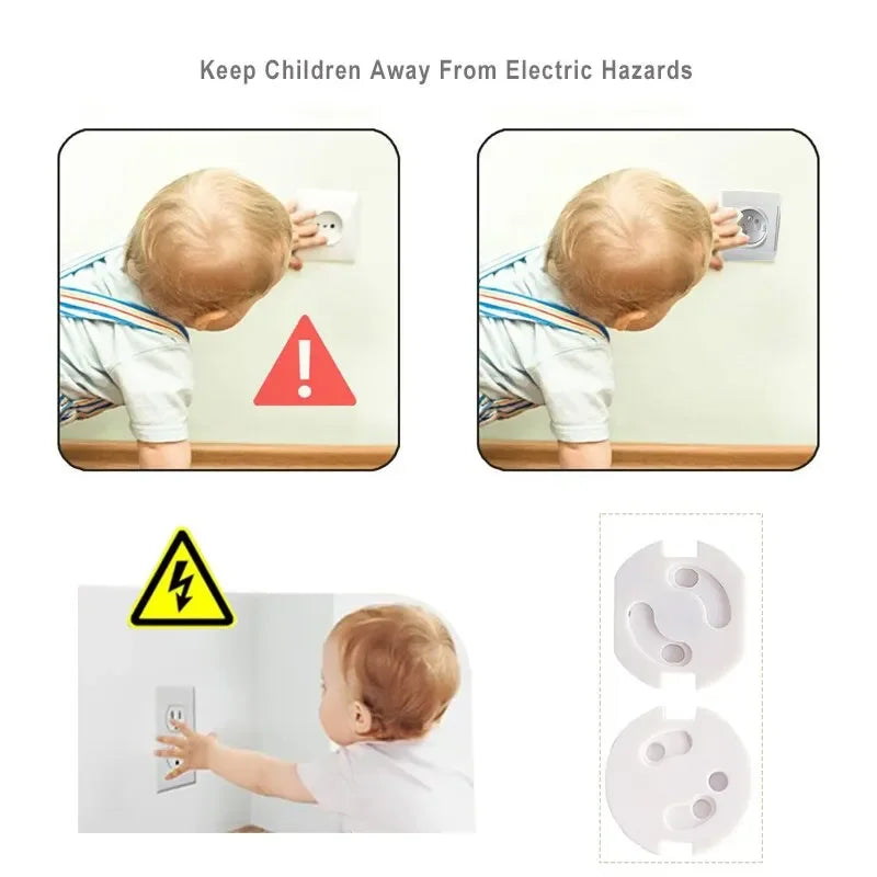 vvocci 10pcs Outlet Protectors Electrical Plastic Baby Safety Socket Covers Child Safe Socket Security Protection Vue