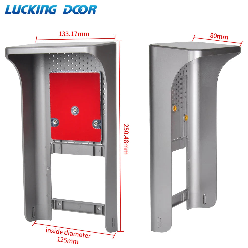 Hik 7 inch Sun Shell Rainproof Cover for Face Recognition Access Control Machine Device Waterproof Case Rain Protector Shield Vue Default Title