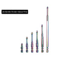 6/8PCS S6 Colorful Titanium Magnetic Batch Head High Hardness Non-slip Cross Screwdriver Bits Precision Impact Vue 6pcs