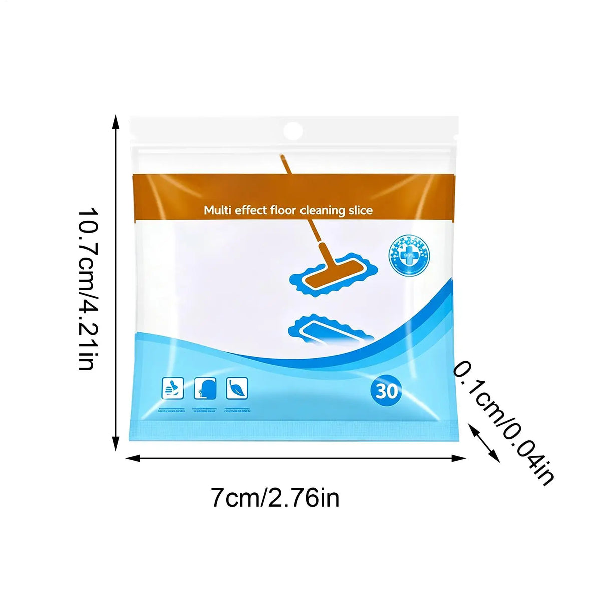 30Pcs Dissolvable Floor Cleaning Tablets Scented Quick Drying Stain Remover for Hardwood Tile Laminate Multipurpose Vue