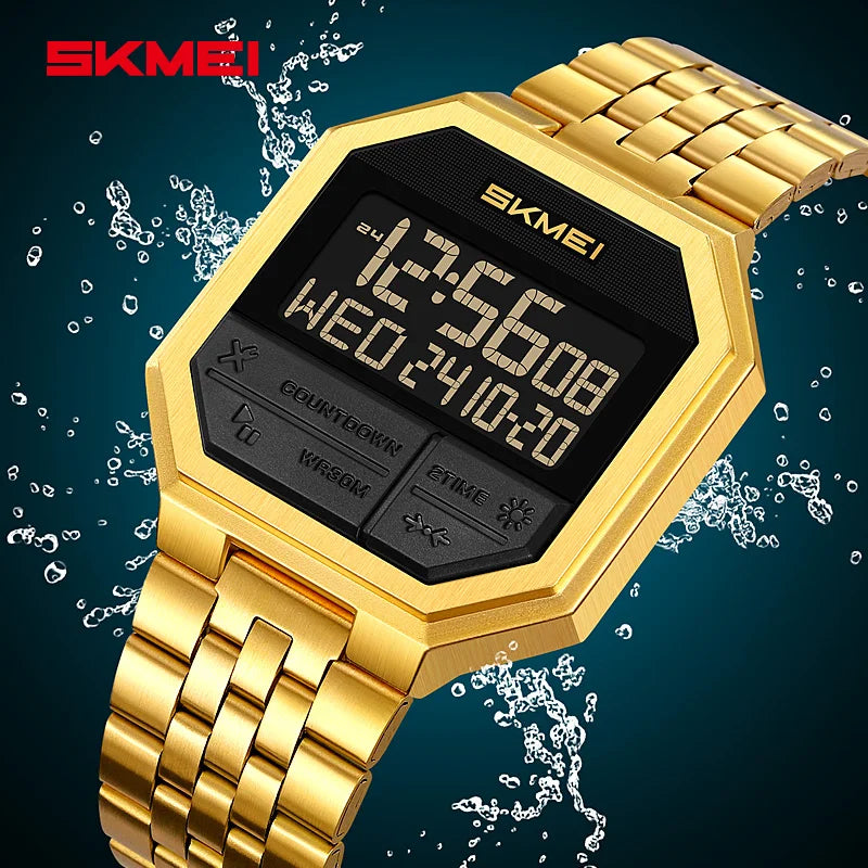 SKMEI 2350 Men's LED Digital Sports Watch | Waterproof Chronograph Men's Digital Watch Vue
