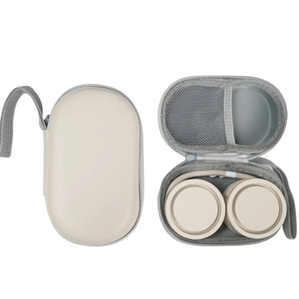3 Speeds Neck Fan Foldable Long Battery Life Portable Hands-free Vue Apricot With A Box