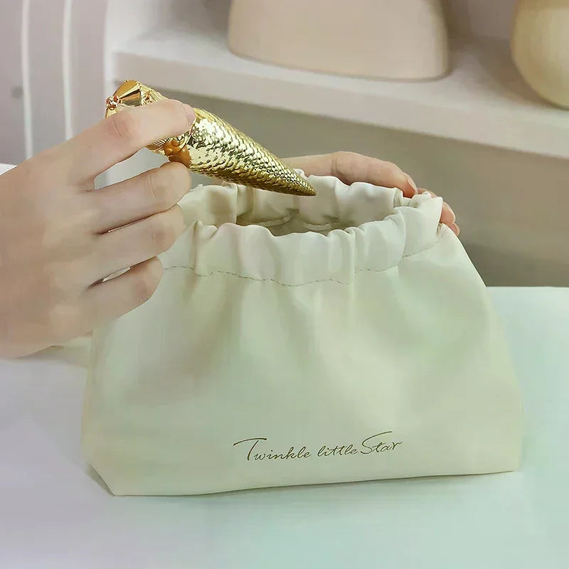 Portable Pouch Ladies Small Cosmetic Bags PU Simple Mini Lipstick