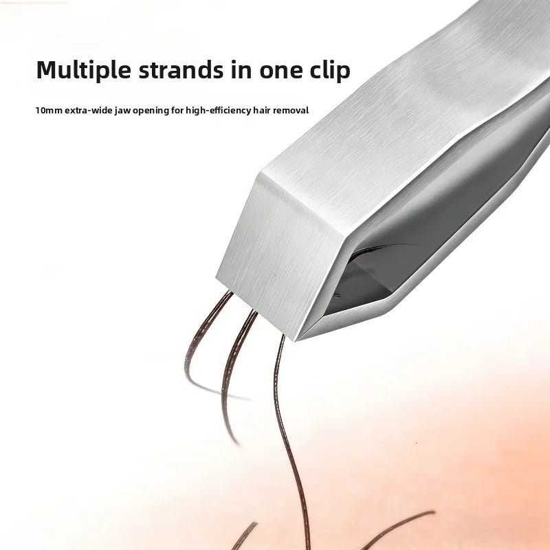 Stainless Steel Beard Mustache Trimmer Tweezers with Precision Tweezing for Facial Hair Grooming Professional & Use for Mustache Vue