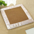 Simple Modern Thickened Summer Cooling Mat Breathable Japanese Style Rattan Weaving Seat Cushion Non Slip Soft Chair Pad Car Vue Pink