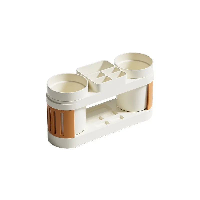 Circular Toothbrush Storage rack,Dental cup Holder, Mouthwash cup Storage, Household Bathroom Storage rack Vue