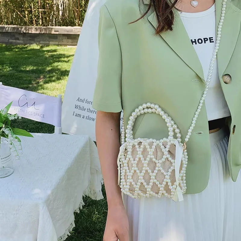 Fashion Lady Basket Handbag Summer Women's Shoulder Crossbody Bag