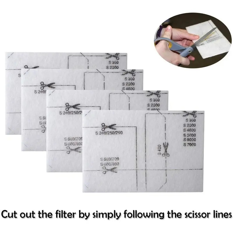 ABKW-6713110 Air Clean Filter For Vacuum Cleaner Filter Mat With 3944711 Air Clean Filter 80Pcs Vue