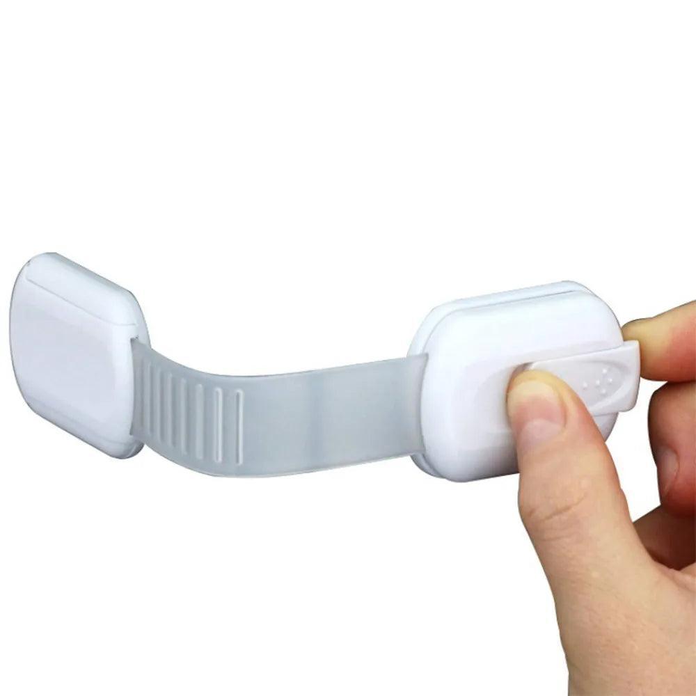 Child Safety Cabinet Lock Protector Drawer Door Cabinet Lock Plastic Protection Kids Safety Door Lock Vue
