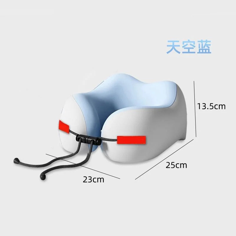 Memory Foam Neck Pillow Portable Ergonomic U Shaped Travel Pillow Airplane Car Home Office Sleep Cervical Support Headrest Vue A5