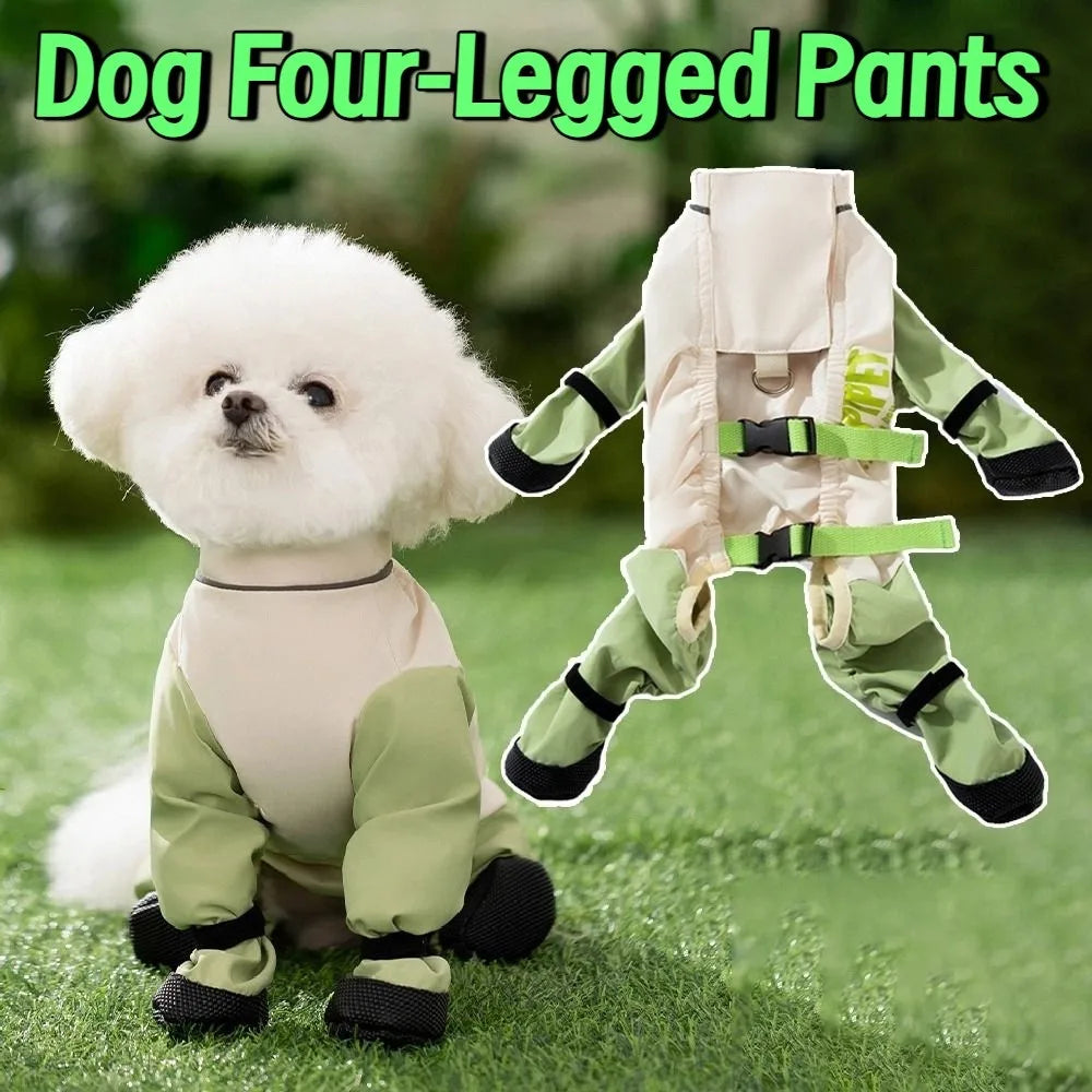 Waterproof Reflective Stripe Pet Pants Stain Resistant Easy To Clean Full Coverage Dog Boots Thin Adjustable Vue