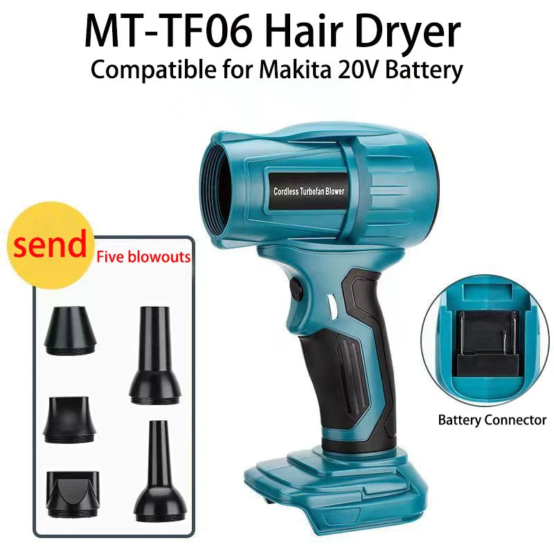 Power Tool Accessories Cordless Blowers for Makita 18V Lithium Batteries Violent Blowers for Job Sites, Camping and Pool Toys Vue For Makita