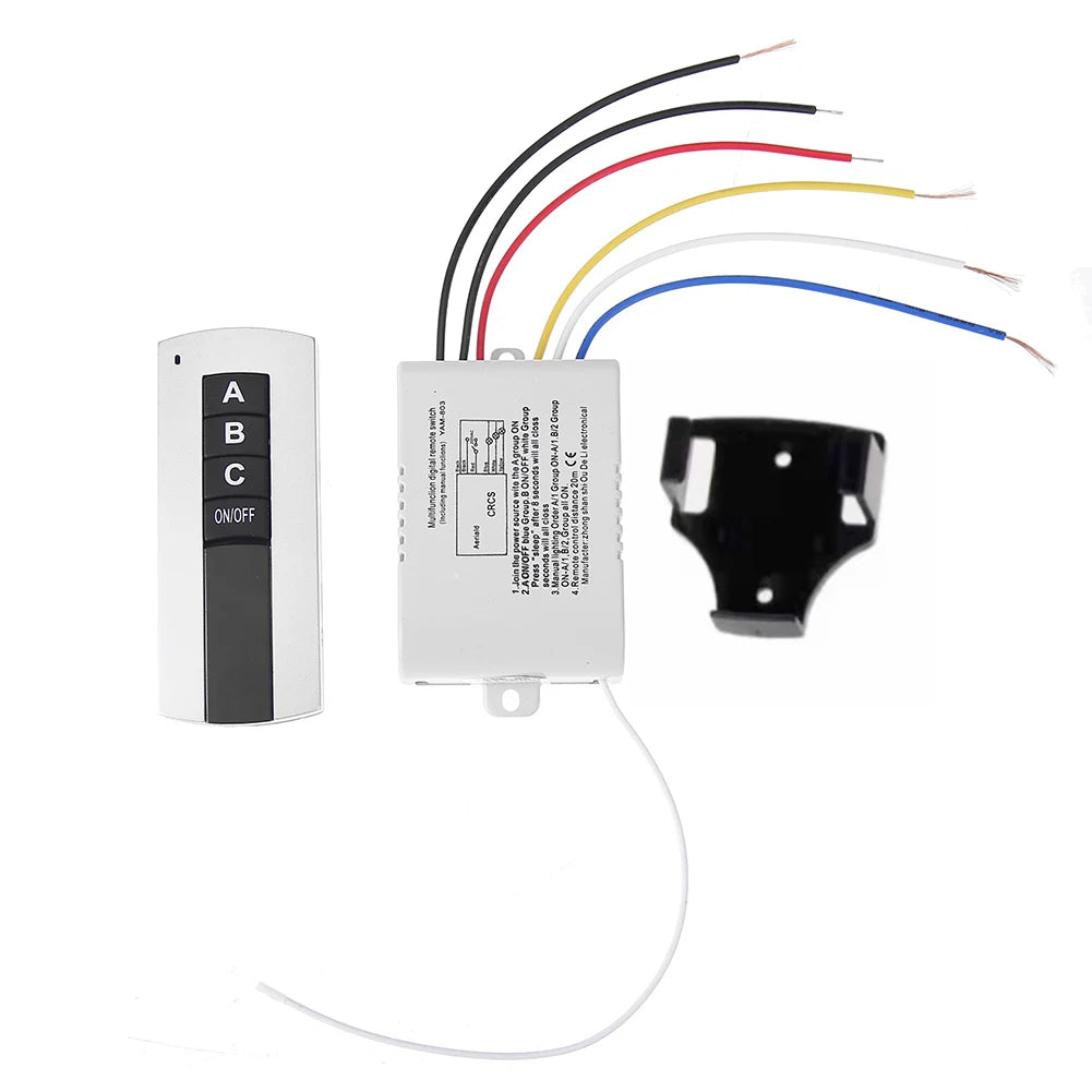 220V Wireless Remote Control Switch 1/2/3/4 Channel ON/OFF Wireless Remote Switch Vue 3 Relay China Mainland