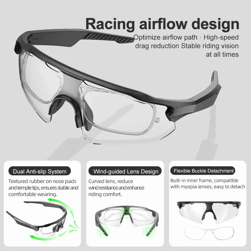 Smart Glasses Ai Bluetooth Calling Listening, Recording Transcription Translation Goggles Vue