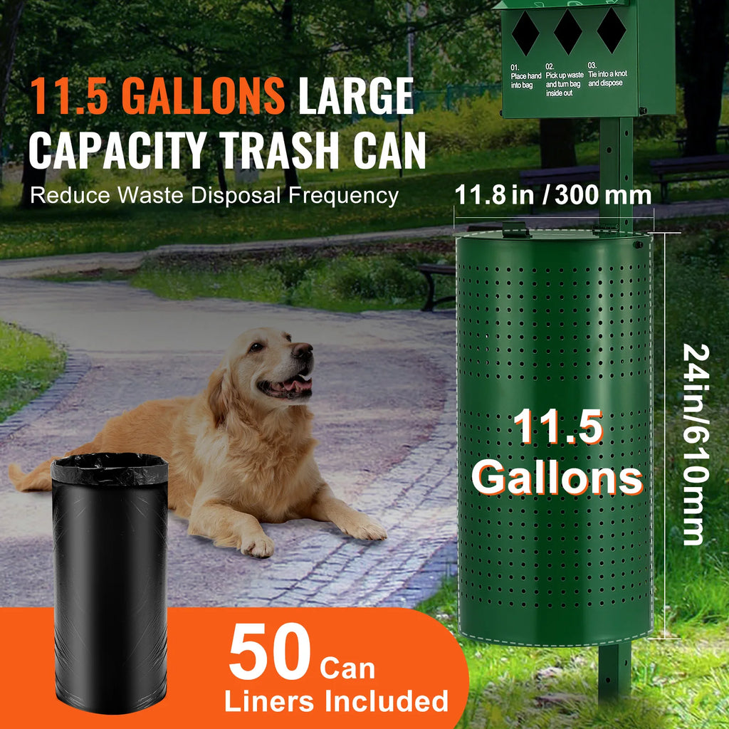 Commercial Dog Waste Station with Bag Dispenser & Hand Wash Dog Waste Station Vue