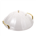 Cake Stand, Round Tray With Lid, Multipurpose Tray With Handle For Tea Breakfast Office Coffee Tableabkw Vue Transparent C NONE