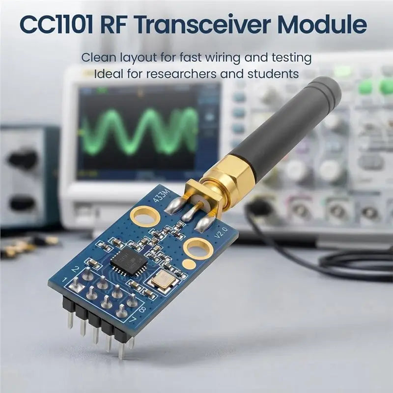 Hot-CC1101 Wireless Module With SMA Antenna Long Range Data Transmission Board SPI Low Power Communication Module Vue