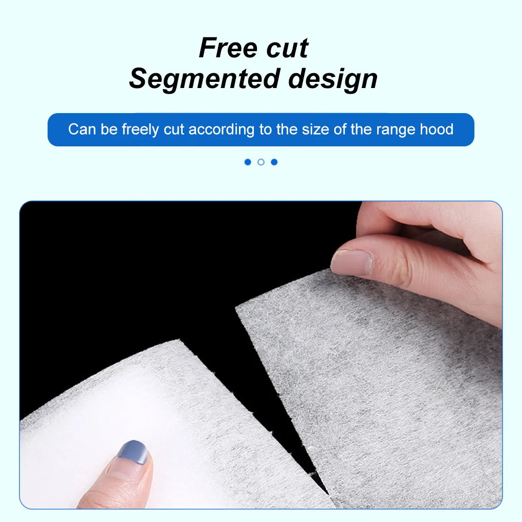 1 roll Kitchen Oil Filter Paper Simple Safe Extractor Fan Cleaning Sheet Absorbing Accessory Grease Hood Filters Covering Vue