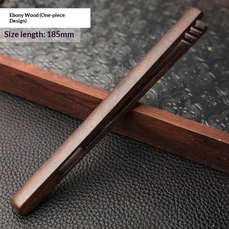 Teacup Clip Convenient Ebony Alloy Tea Tweezers Tweezer Bamboo Wooden Tea Clips Versatile Single Or Multiple Tea Clip Tongs Vue 4