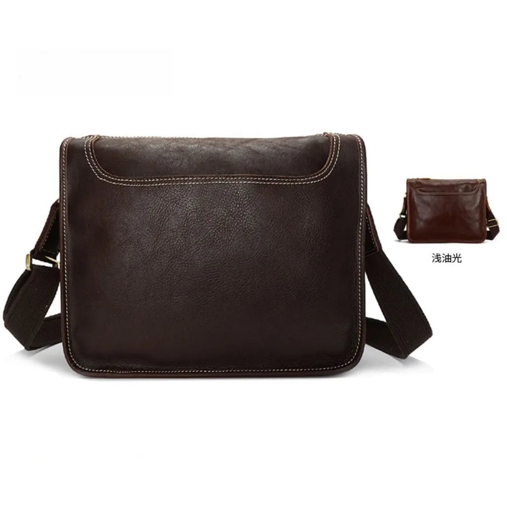 Japanese Men's Shoulder Bag Men's High-end Leather Men's Bag Messenger Bag Messenger Bag Commuter Men's Satchel Bag Vue