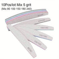 Professional Nail File Set – 80 to 240 Grit Manicure Files