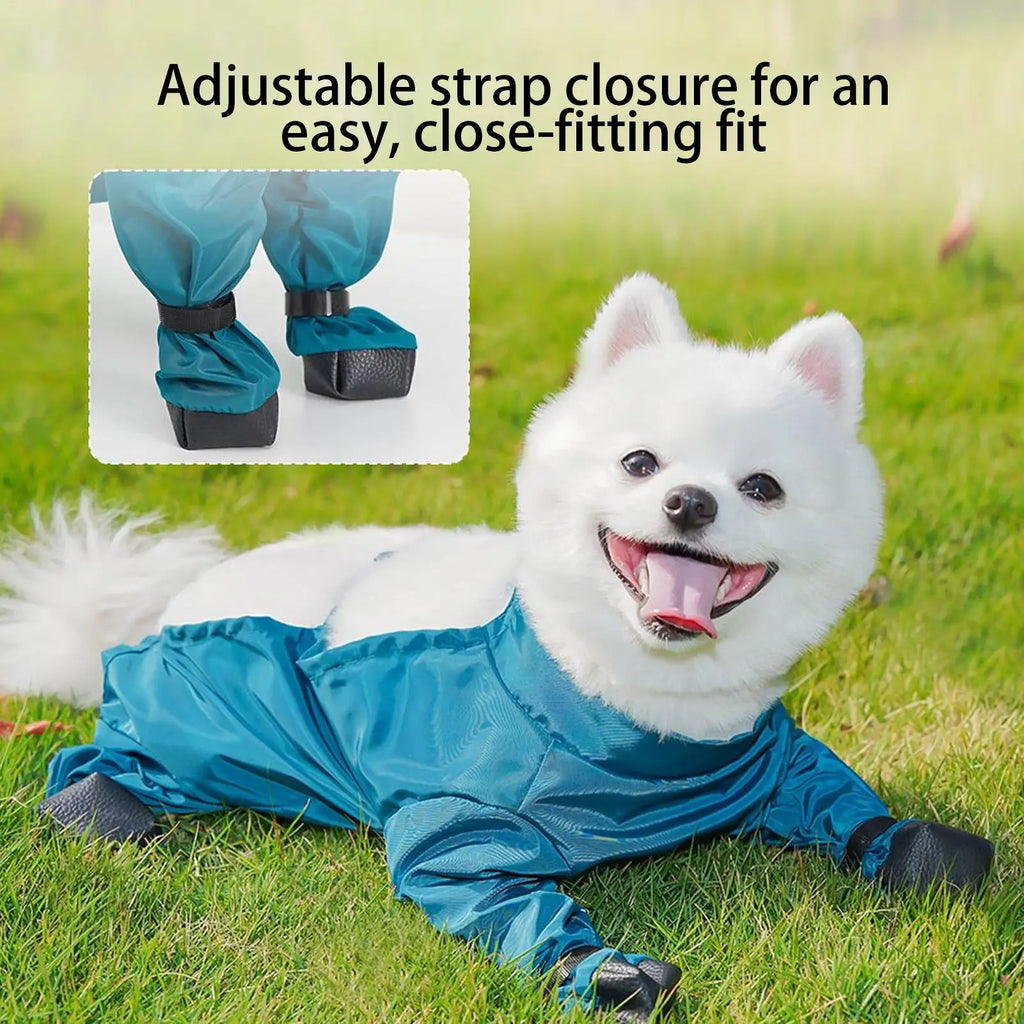 M/L/XL/XXL Winter Dog Snow Suit Adjustable Waterproof Pants Reflective Strips Dog Suspenders Boots Dog Coat Jackets for Outdoor Vue