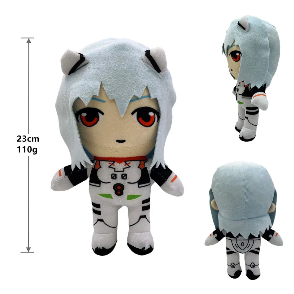 Classic Ayanami Rei Plush Toy Doll Cartoon Anime Plush Toy Kawaii Evangelion Plush Doll EVA Soft Stuffed Room Decor Xmas Gifts Vue A