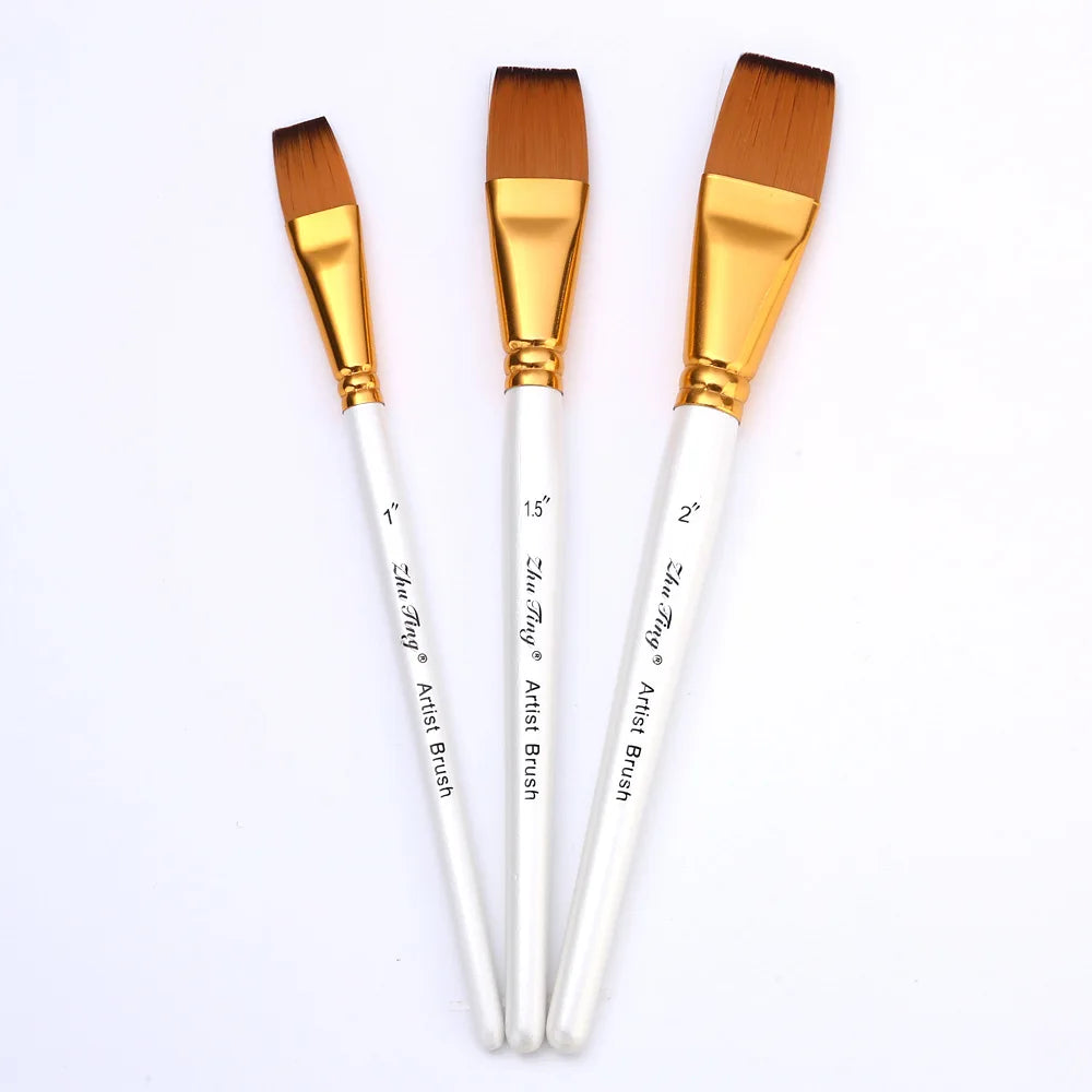 Professional Face Body Art Brush Nylon Artist Brush for Painting Acrylic Oil Watercolor Gouache Vue ZT-HB129B China Mainland