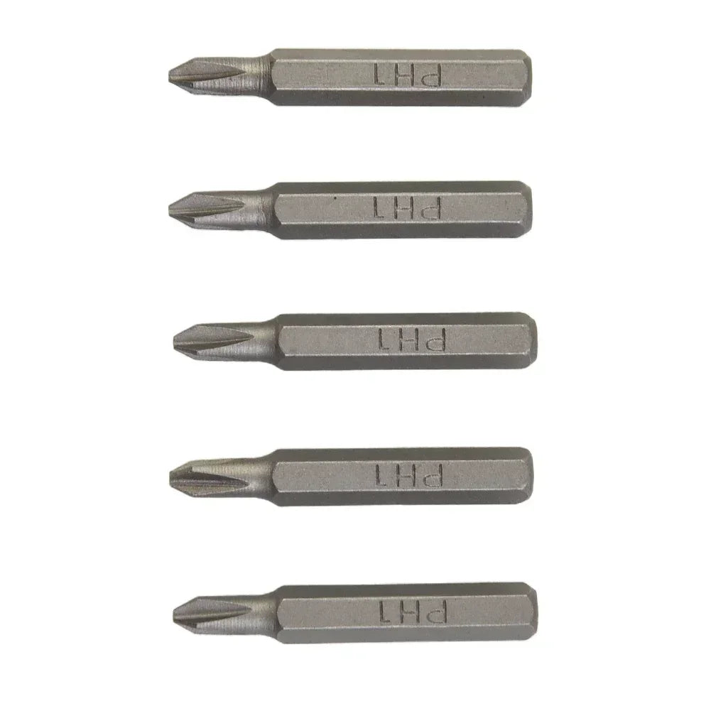 Magnetic Phillips Screwdriver Bit Set 5pc – 4mm Hex PH0000–PH2 Screwdriver Bit Set Vue
