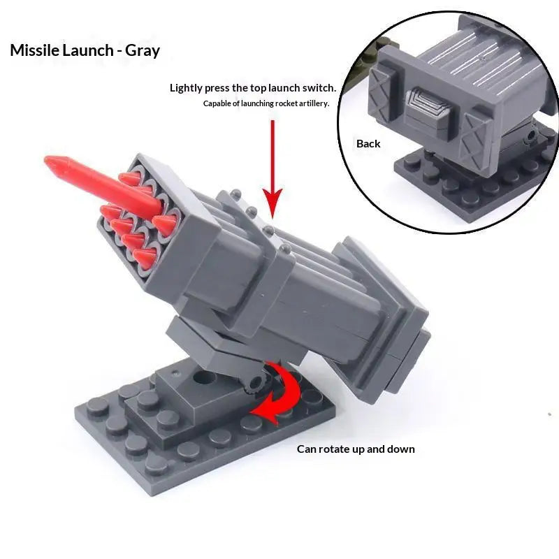 Tracking Missile Launch Launcher Brinquedos Figures Commando Building