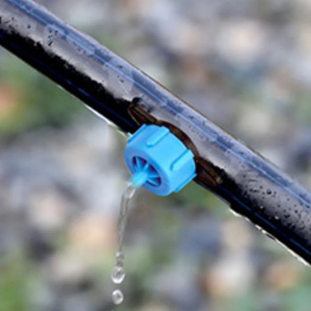 100pcs Pressure Compensating Drip Emitters Micro Connectors 2L/4L/8L Drip Irrigation Emitters for Drip Irrigation Vue