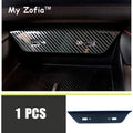 For New Geely Coolray 2023 2024 2025 Carbon Fiber ABS Car Interior Navigation Trim Frame Multi-media Console Decoration Sticker Vue C