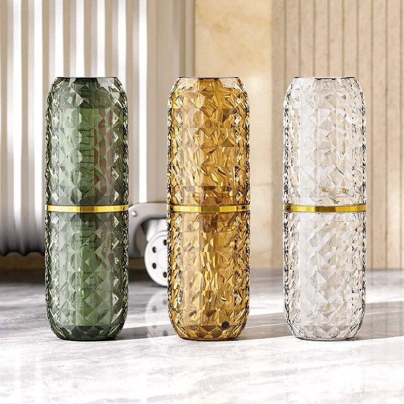 Travel Mouthwash Cup, Portable Household Toothbrush Cup, Tooth cup, Toothbrush Toothpaste Storage box, Wash cup, Brushing cup Vue