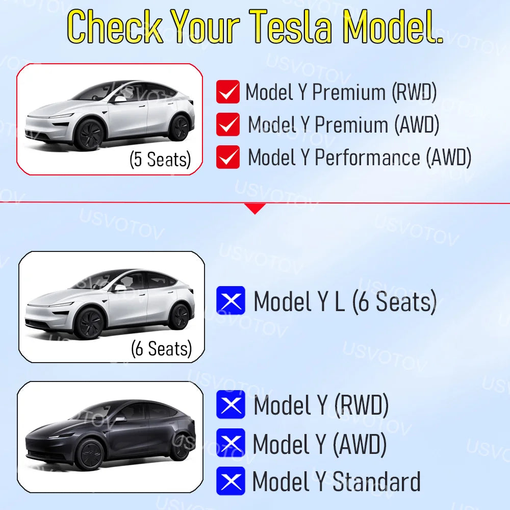 Floor Mats for 2025 2026 Tesla Model Y Juniper Premium Cargo Liners Trunk Mats Frunk Seatback Protector Mats Travel Accessories Vue