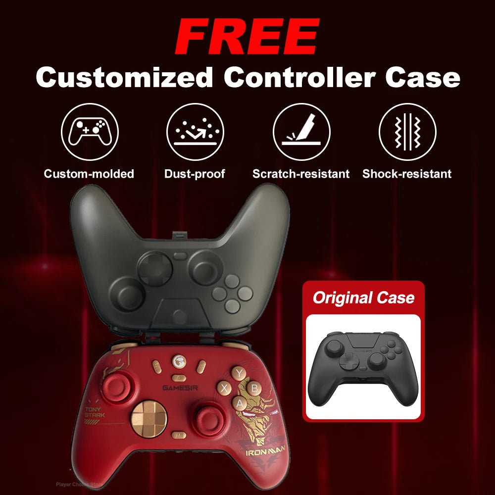GameSir Nova 2 Lite Iron Man Edition Wireless Controller for PC Switch 2/1 Steam iOS Android Gamepads Hall Effect Joysticks Vue