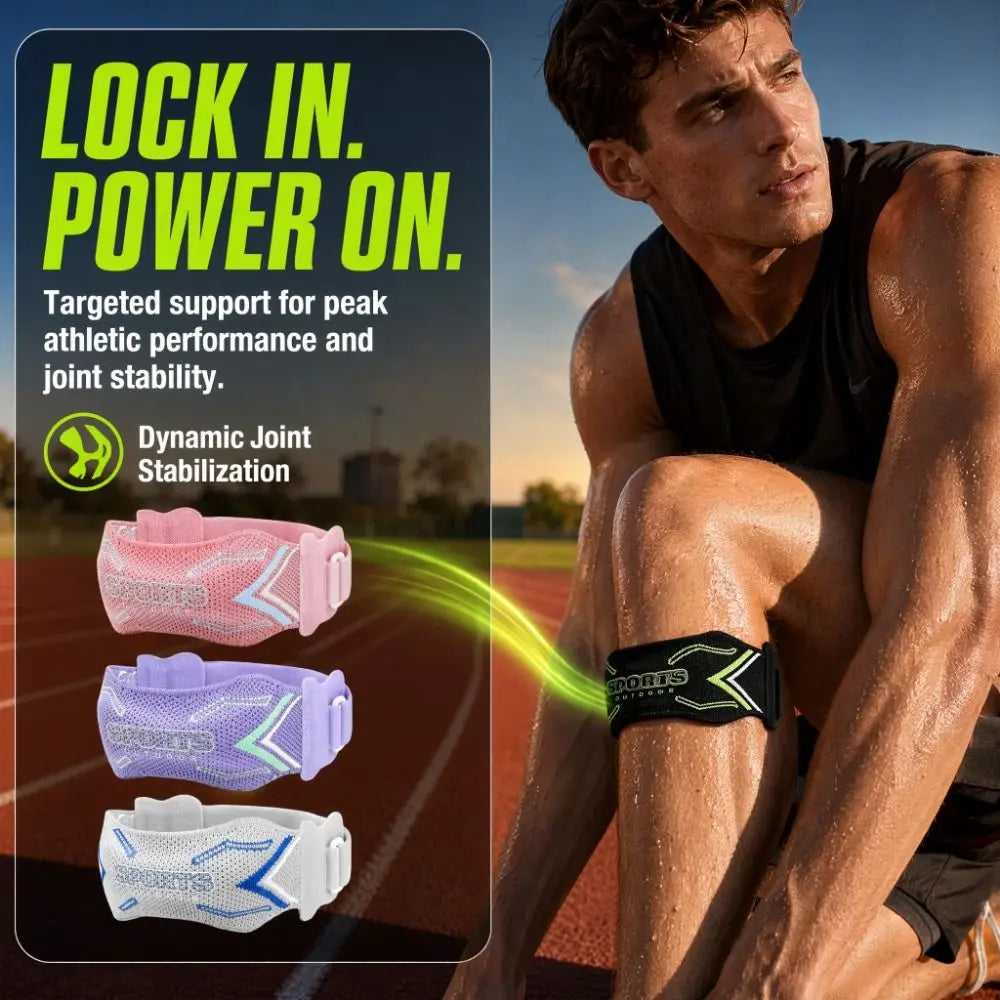 Adjustable Sports Patella Strap Breathable Non-Slip Knee Brace Patellar Stabilization Comfortable Patellar Tendon Support Vue