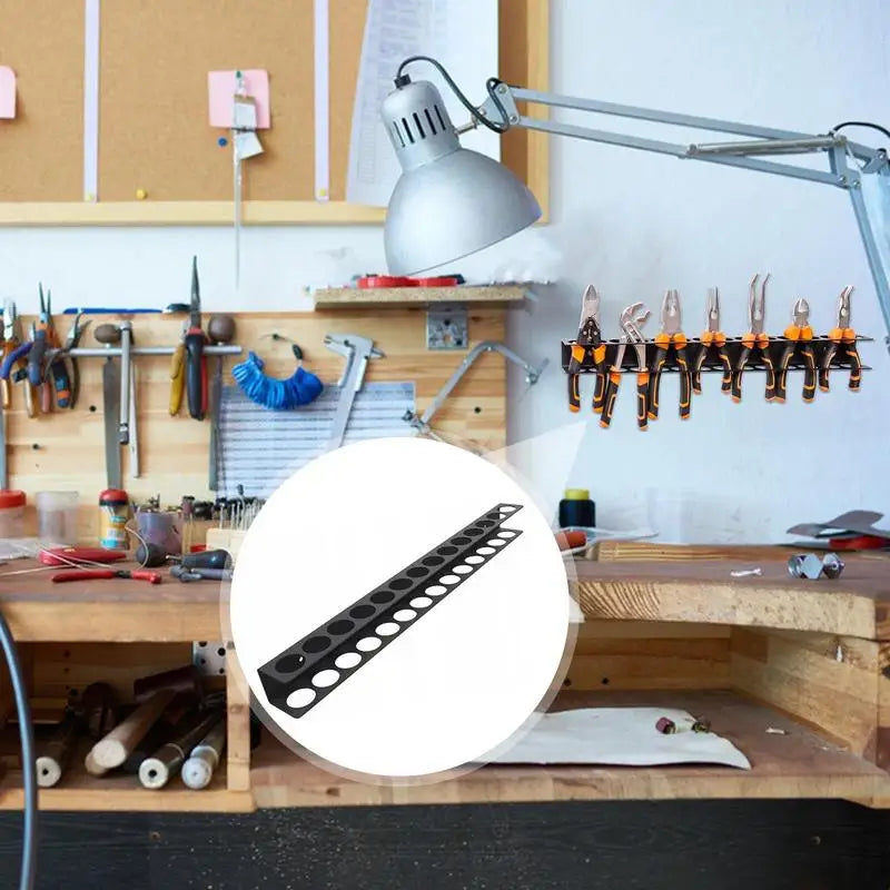 14-Hole Wall-Mounted Screwdriver & Tool Organizer Rack Wall Tool Organizer Vue