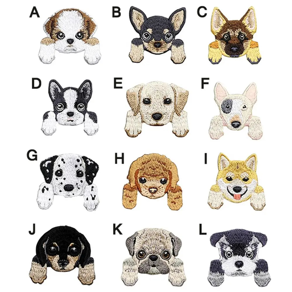 Cute Small Dog Iron On Clothing Patches Backpack Decoration Applique Patch Vue