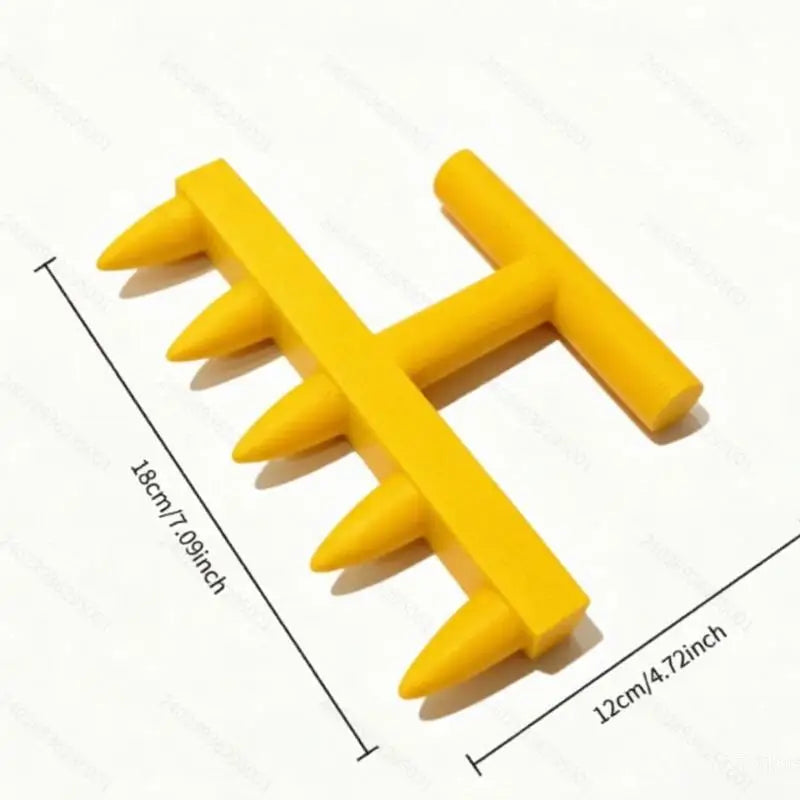Modern Hole Punch Seeder for Home Gardening of Vegetables and Flowers Vue Yellow