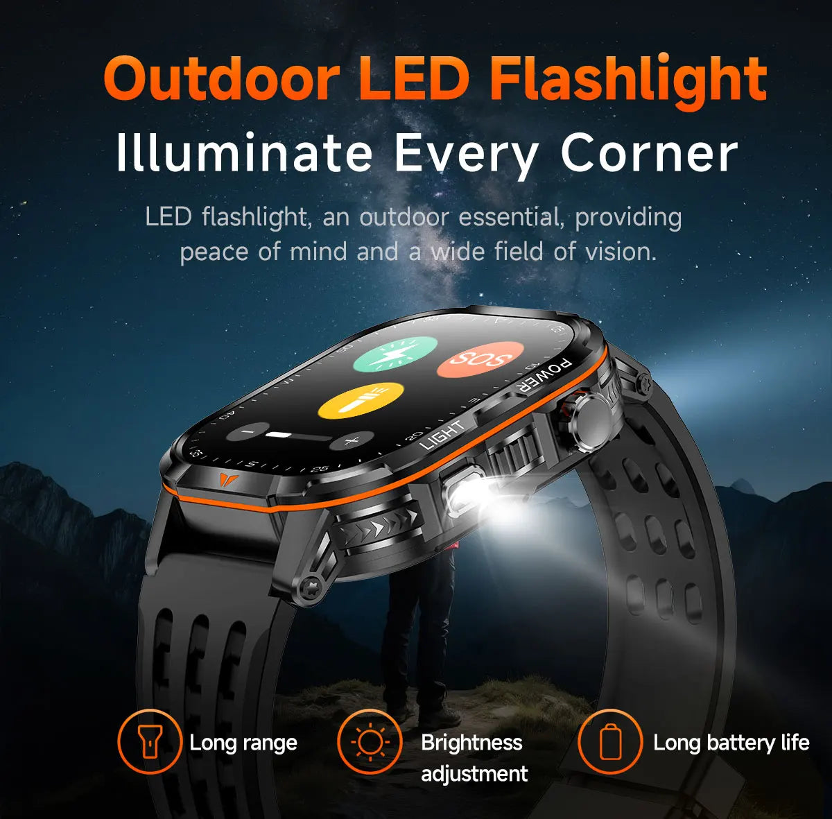 2026 New Men Sport Smart Watch 2.01" HD Screen Bluetooth Call 1400mAh Fitness Tracker Heart Rate/Sleep Monitor for Android IOS Vue