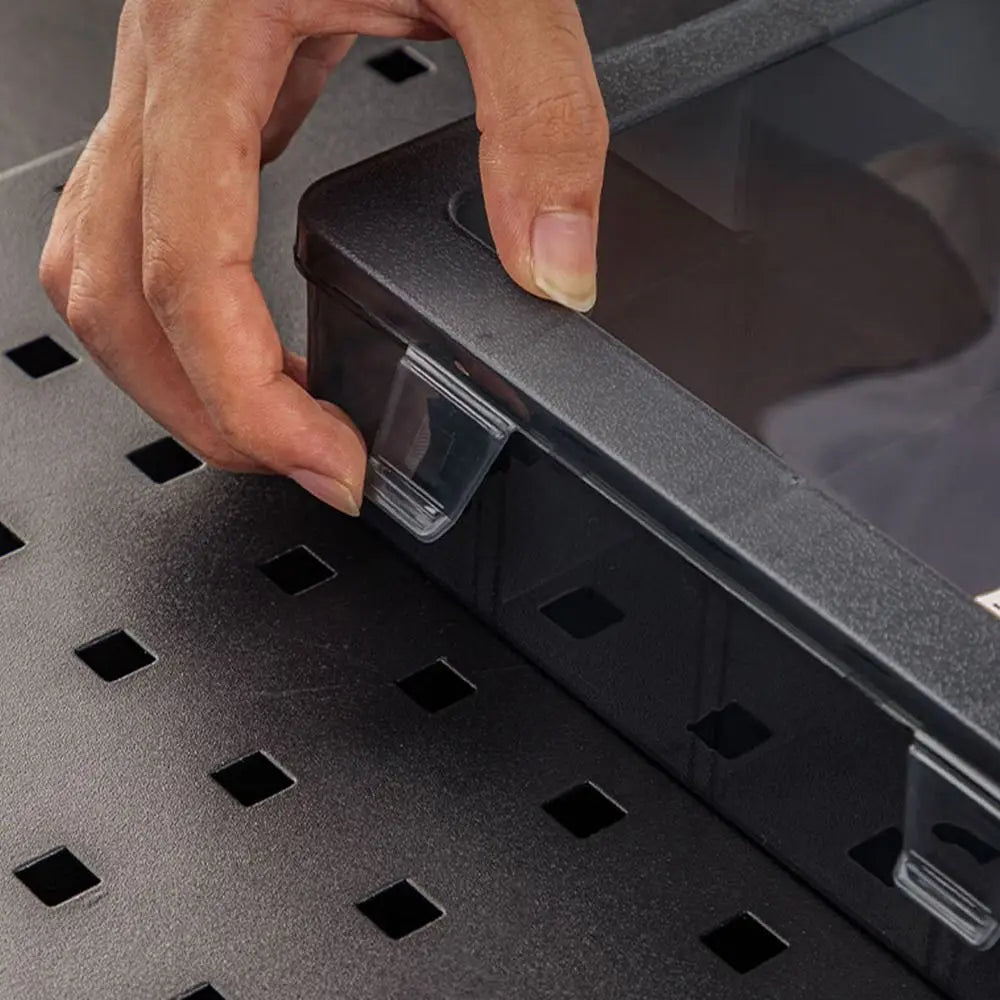 Grid Plastic Packaging Slots Screw Transparent Component Case Parts Box Organizer Box Tool Storage Box Vue