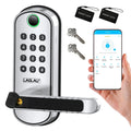 TTLock Smart Fingerprint Door Lock Keyless Entry Electronic Digital Handle Bluetooth APP Passcode RFID Card Gateway Security B04 Vue Silvery